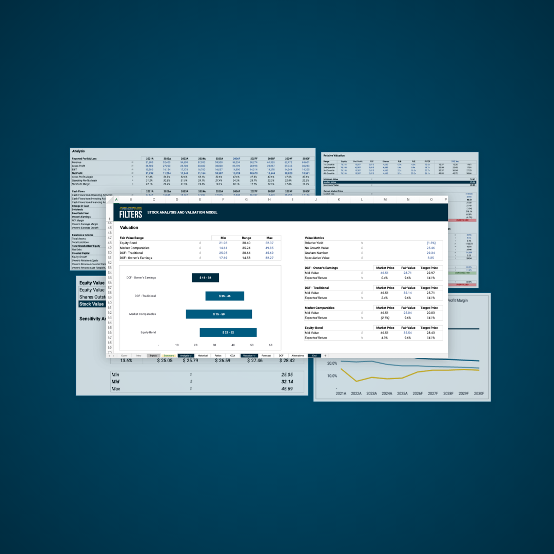 Stock Analysis & Valuation Model preview